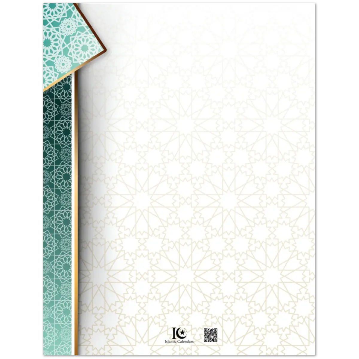 Mabrook Greeting Card | Congratulations | مَبْرُوكْ | Teal Arabic Calligraphy Design | Pack of 10 Greeting Cards (Folded, Premium envelopes included) | (US & CA) | By Islamic Calendars - Islamic Calendars